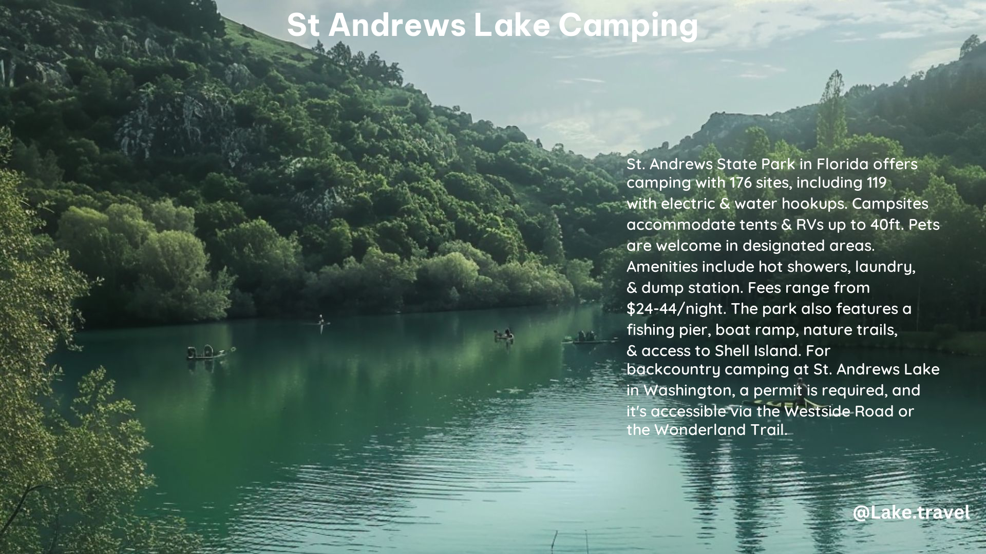 st andrews lake camping