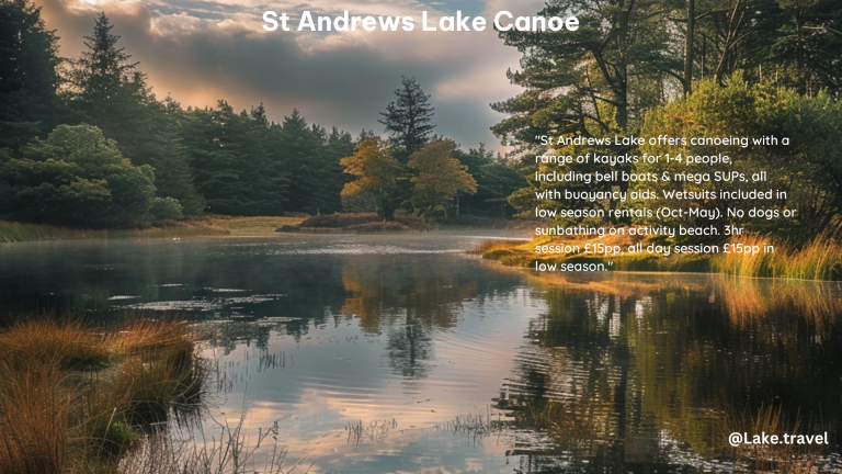 st andrews lake canoe