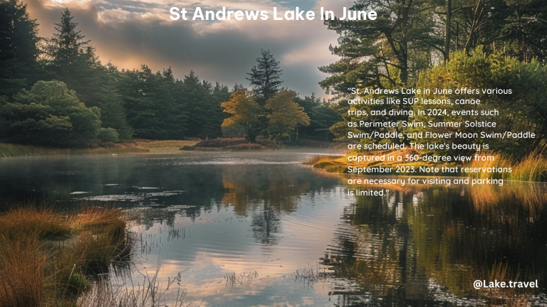 st andrews lake in June