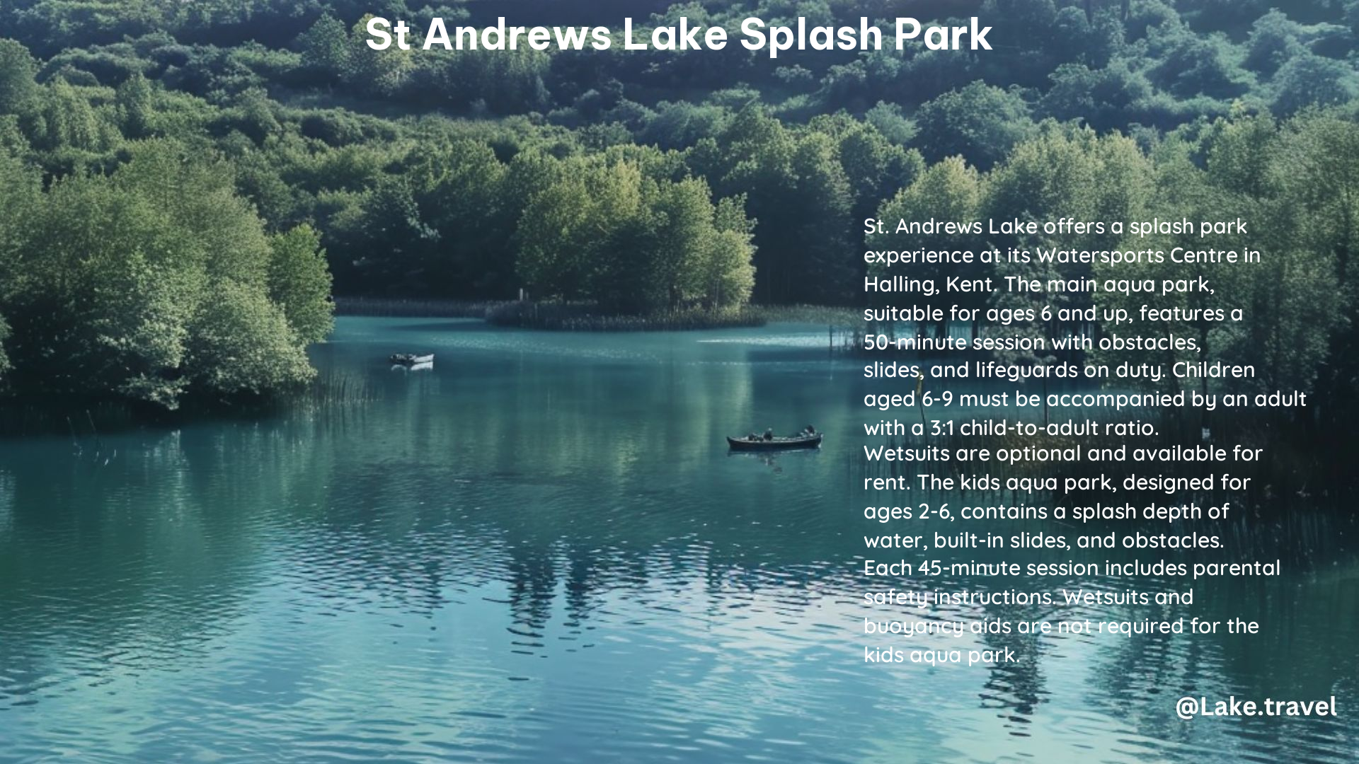 st andrews lake splash park