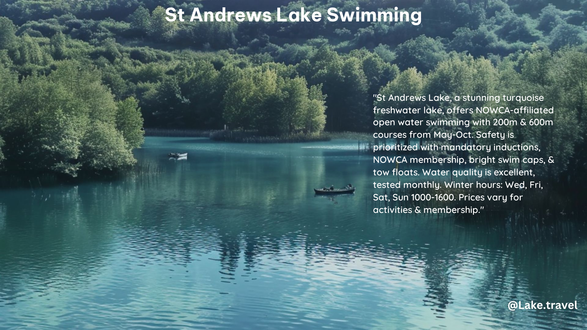 st andrews lake swimming