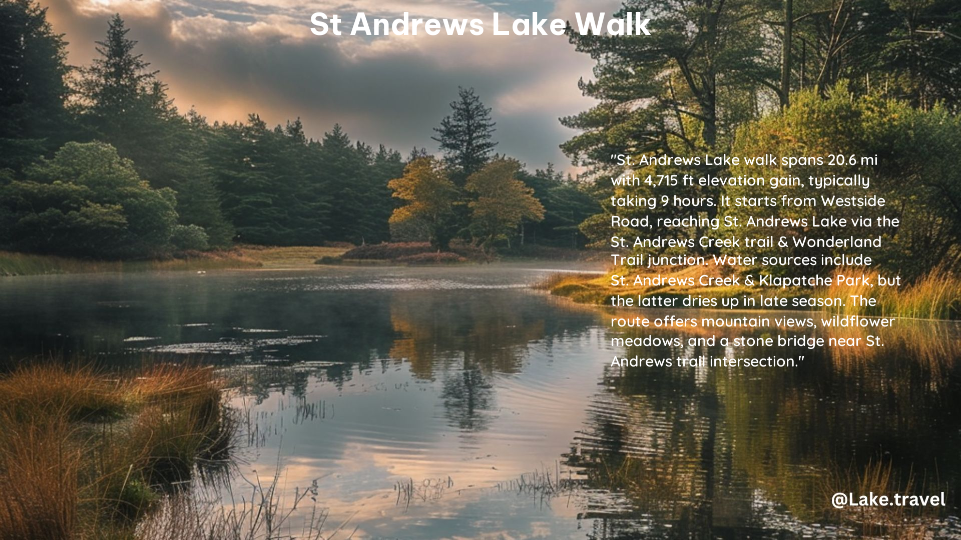 st andrews lake walk