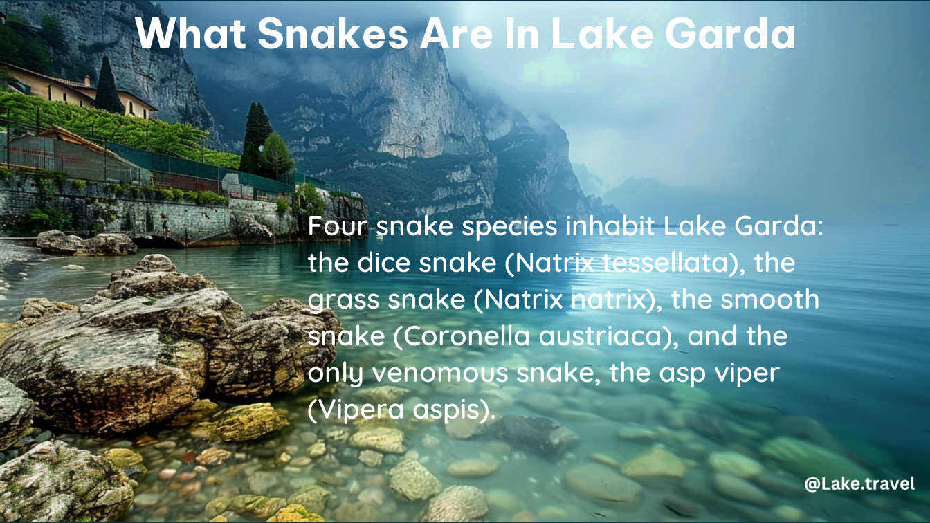 what snakes are in lake garda