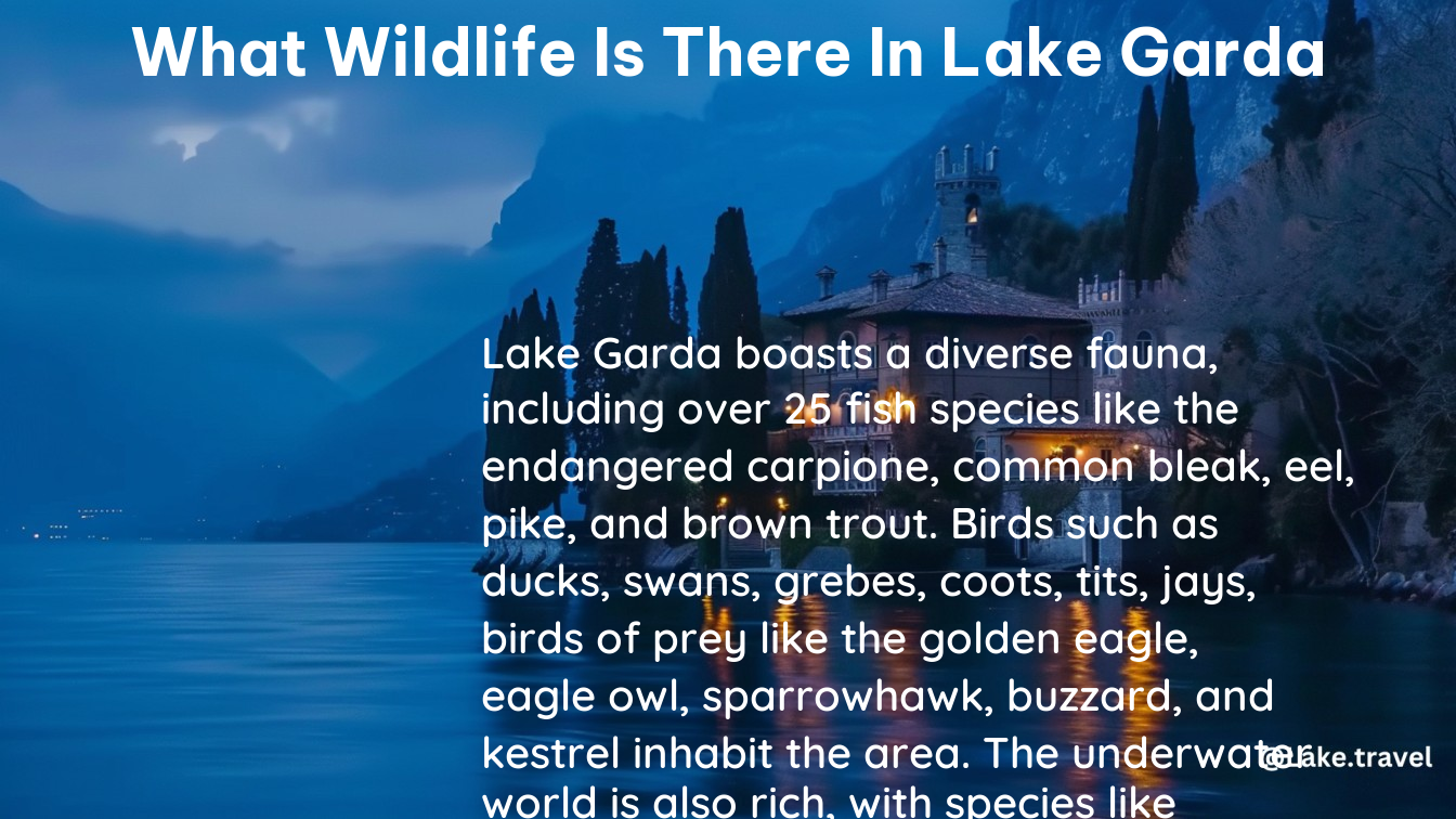 what wildlife is there in lake garda