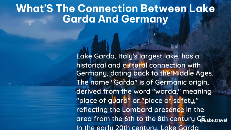 whats the connection between lake garda and germany