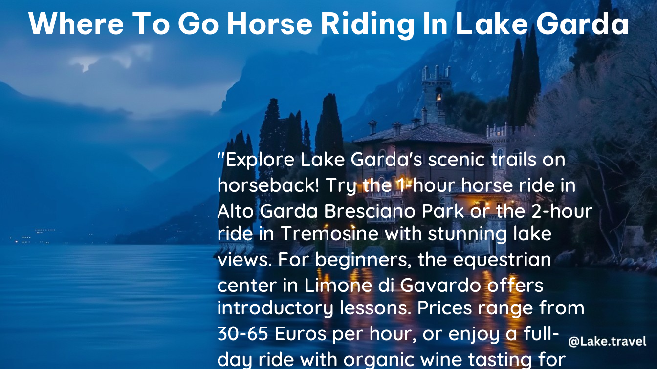 where to go horse riding in lake garda