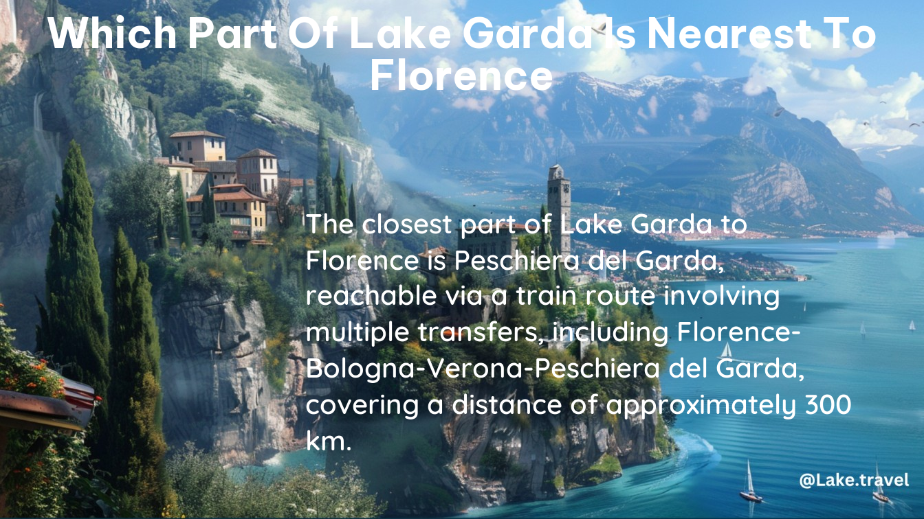 which part of lake garda is nearest to florence