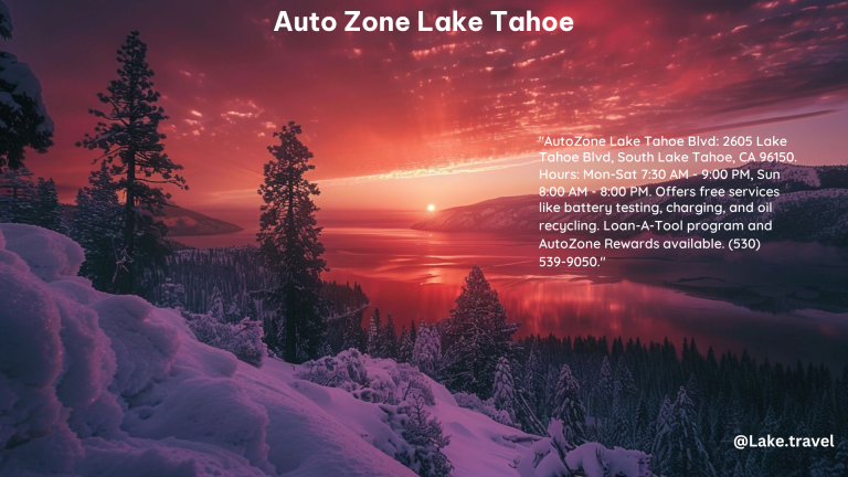 Auto Zone Lake Tahoe