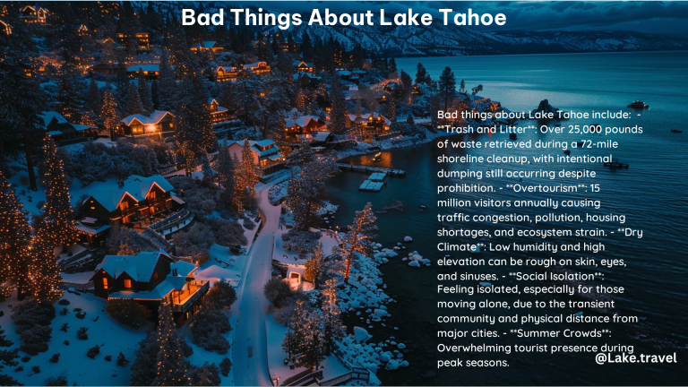 Bad Things About Lake Tahoe