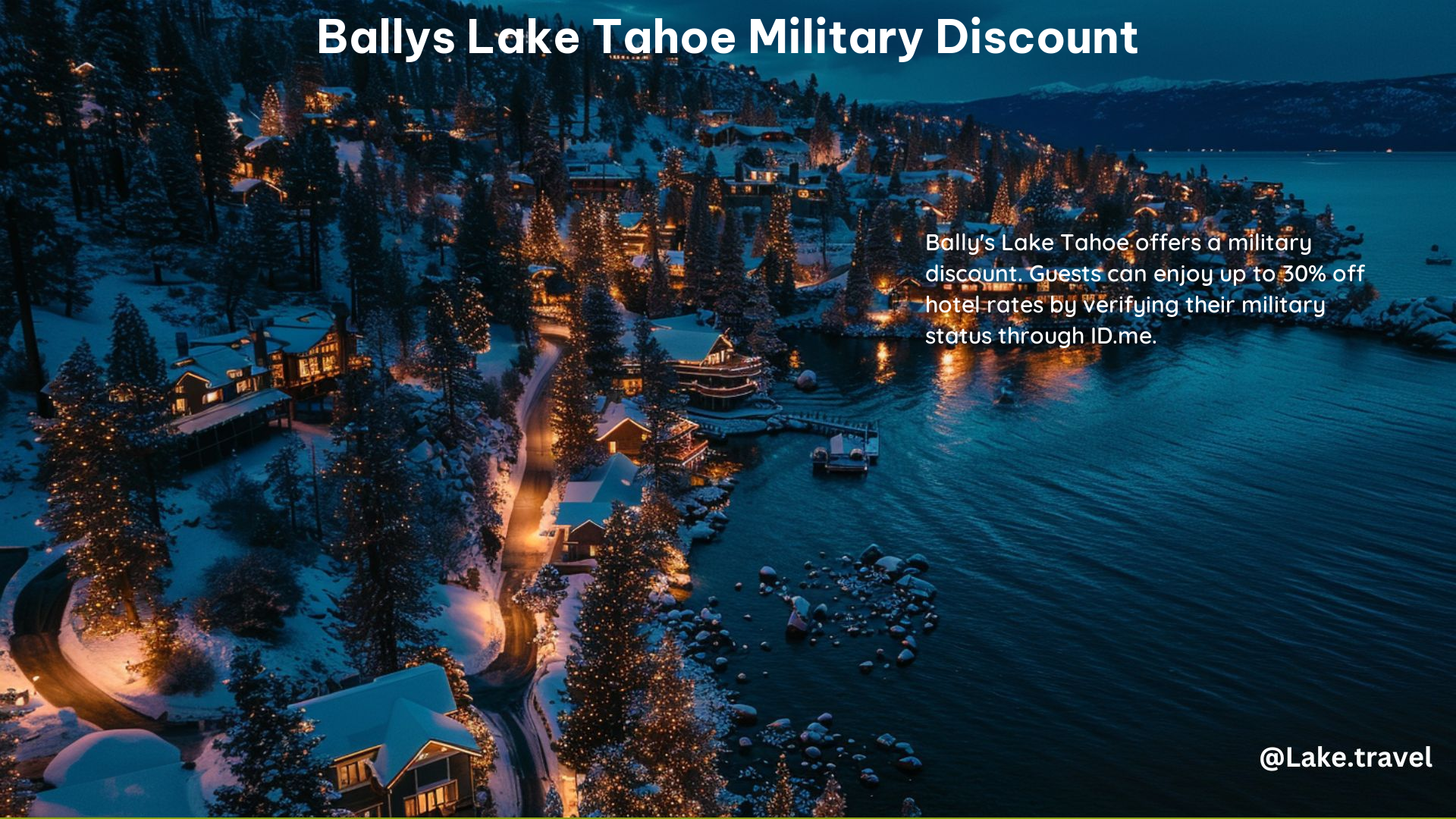 Ballys Lake Tahoe Military Discount