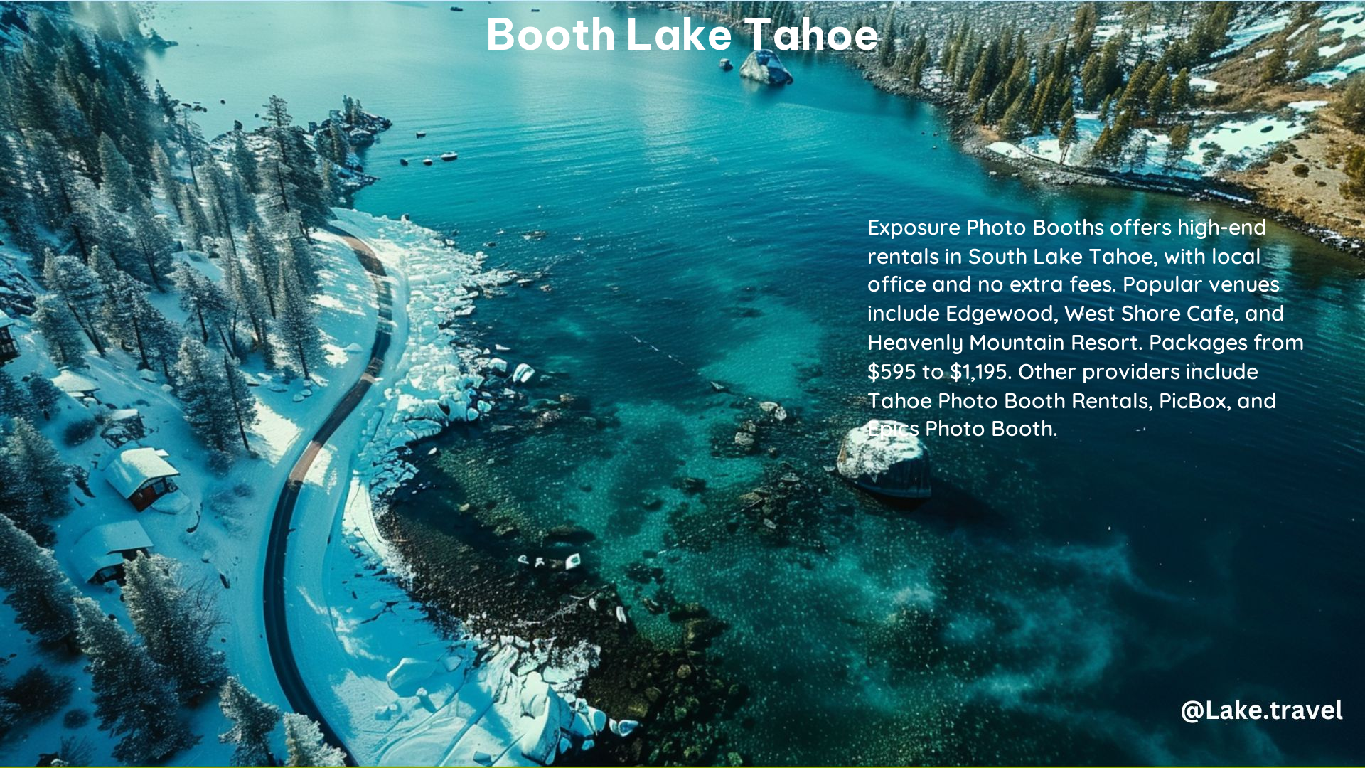 Booth Lake Tahoe