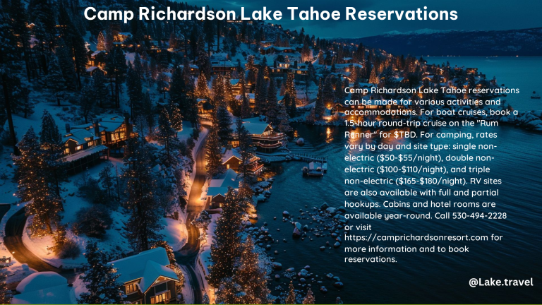 Camp Richardson Lake Tahoe Reservations