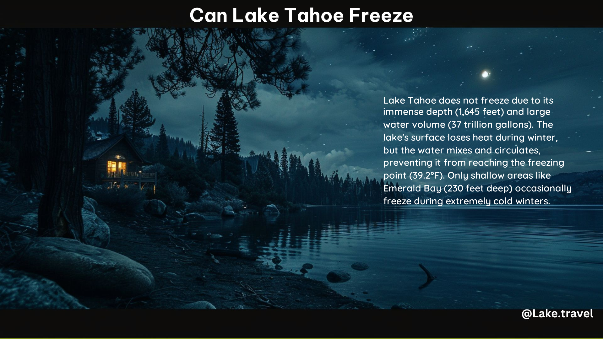 Can Lake Tahoe Freeze