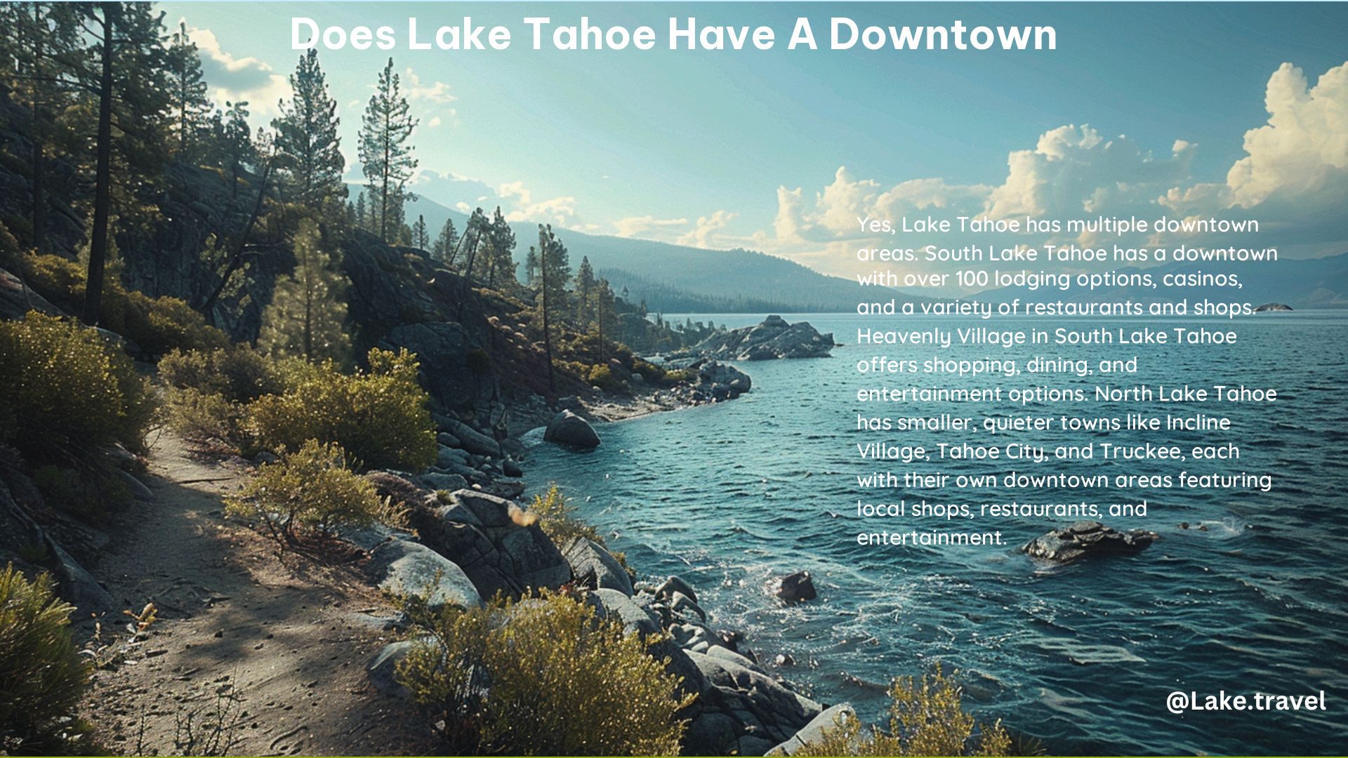 Does Lake Tahoe Have a Downtown