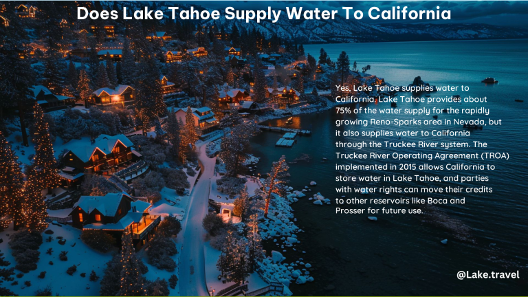 Does Lake Tahoe Supply Water to California