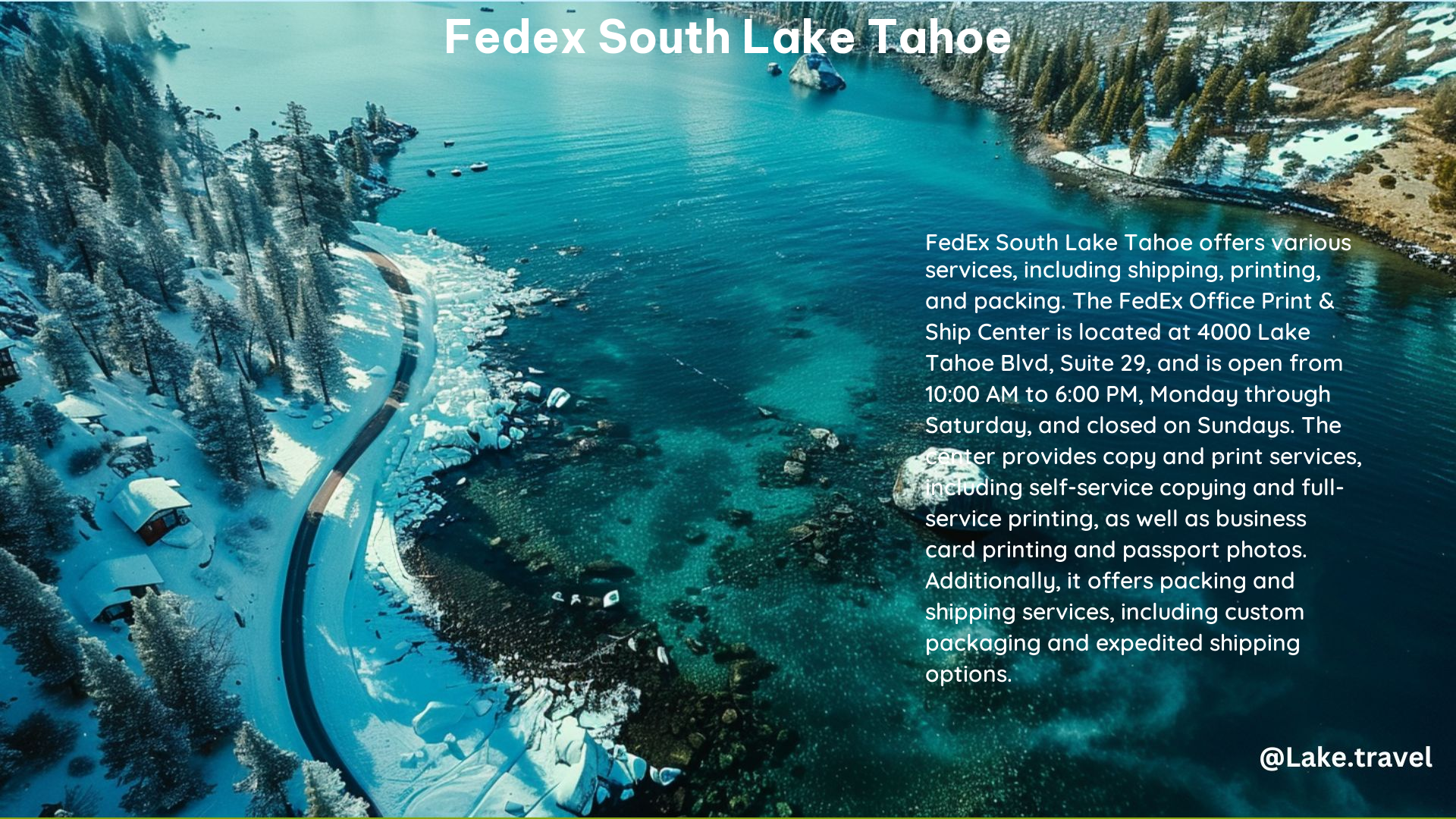 FedEx South Lake Tahoe