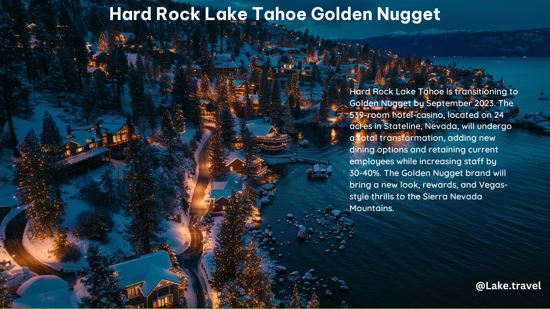 Hard Rock Lake Tahoe Golden Nugget