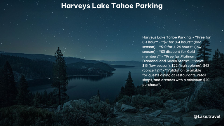 Harveys Lake Tahoe Parking