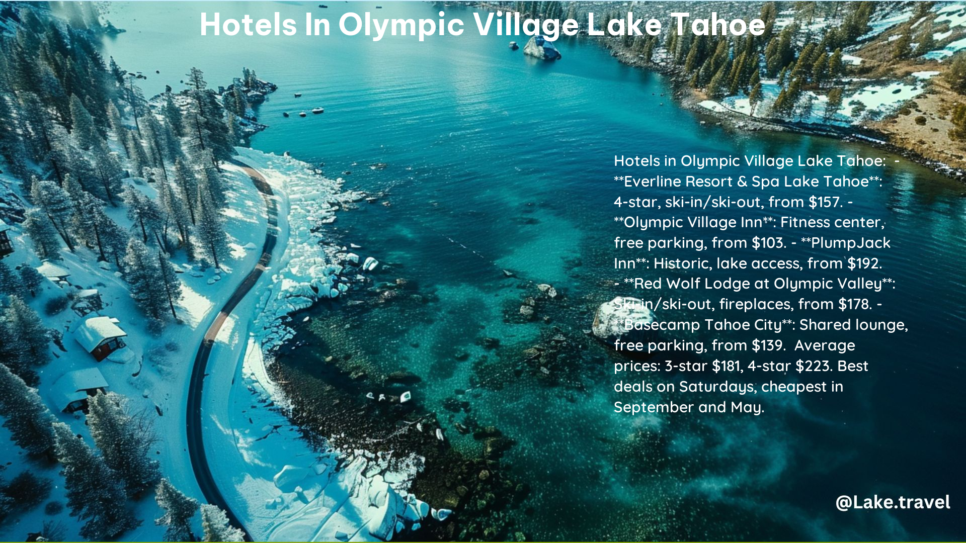 Hotels in Olympic Village Lake Tahoe