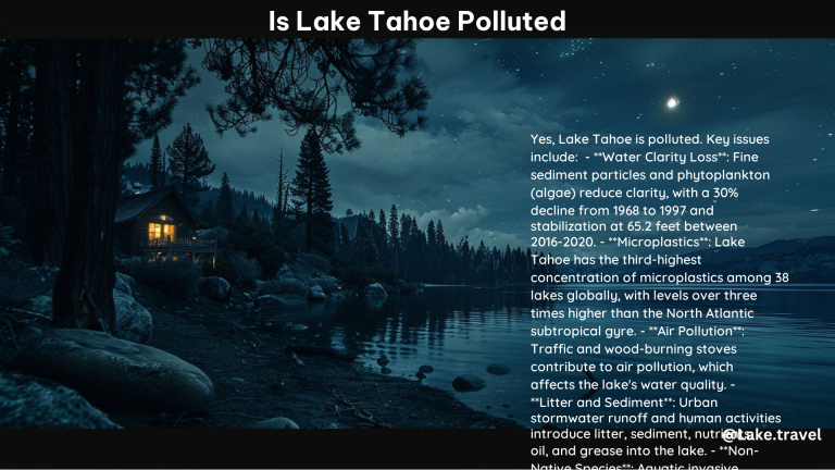 Is Lake Tahoe Polluted