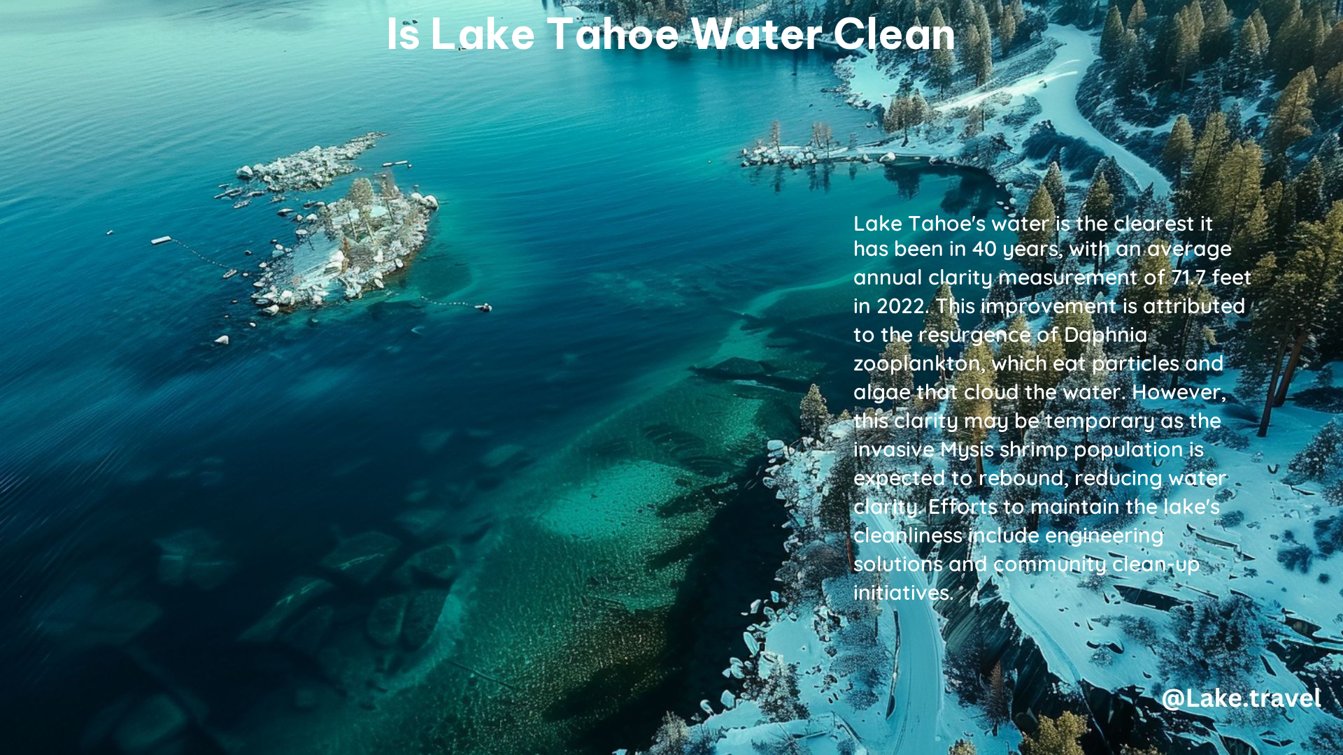 Is Lake Tahoe Water Clean