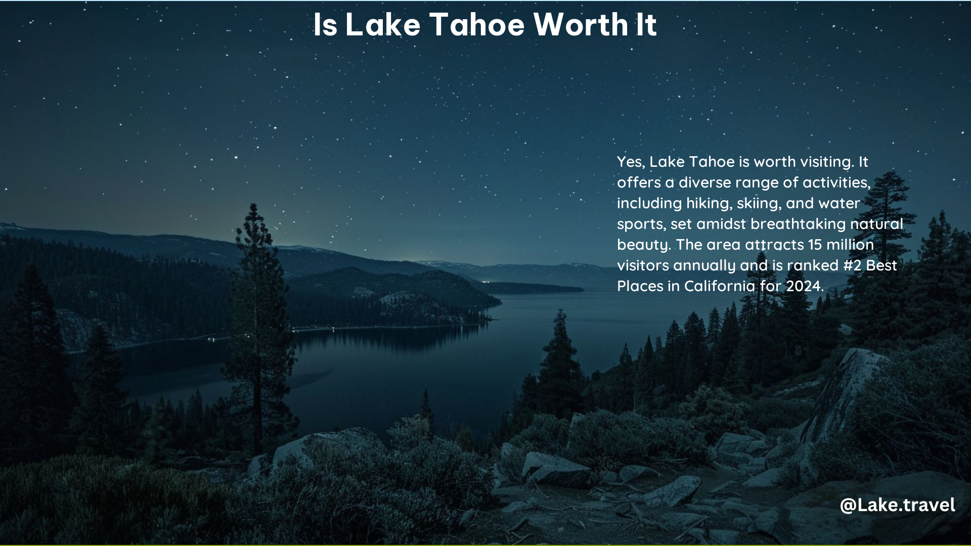 Is Lake Tahoe Worth It