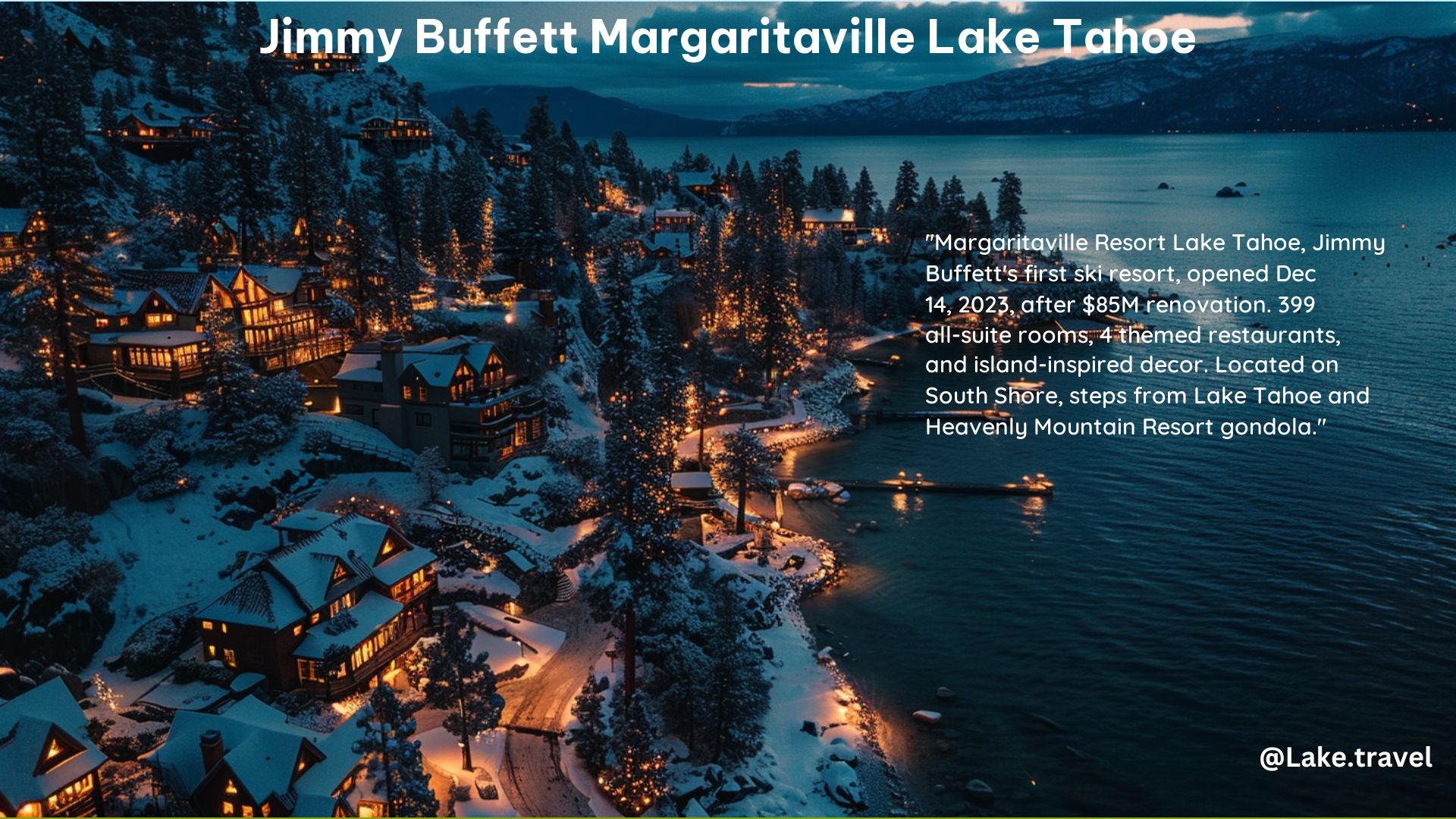 Jimmy Buffett Margaritaville Lake Tahoe