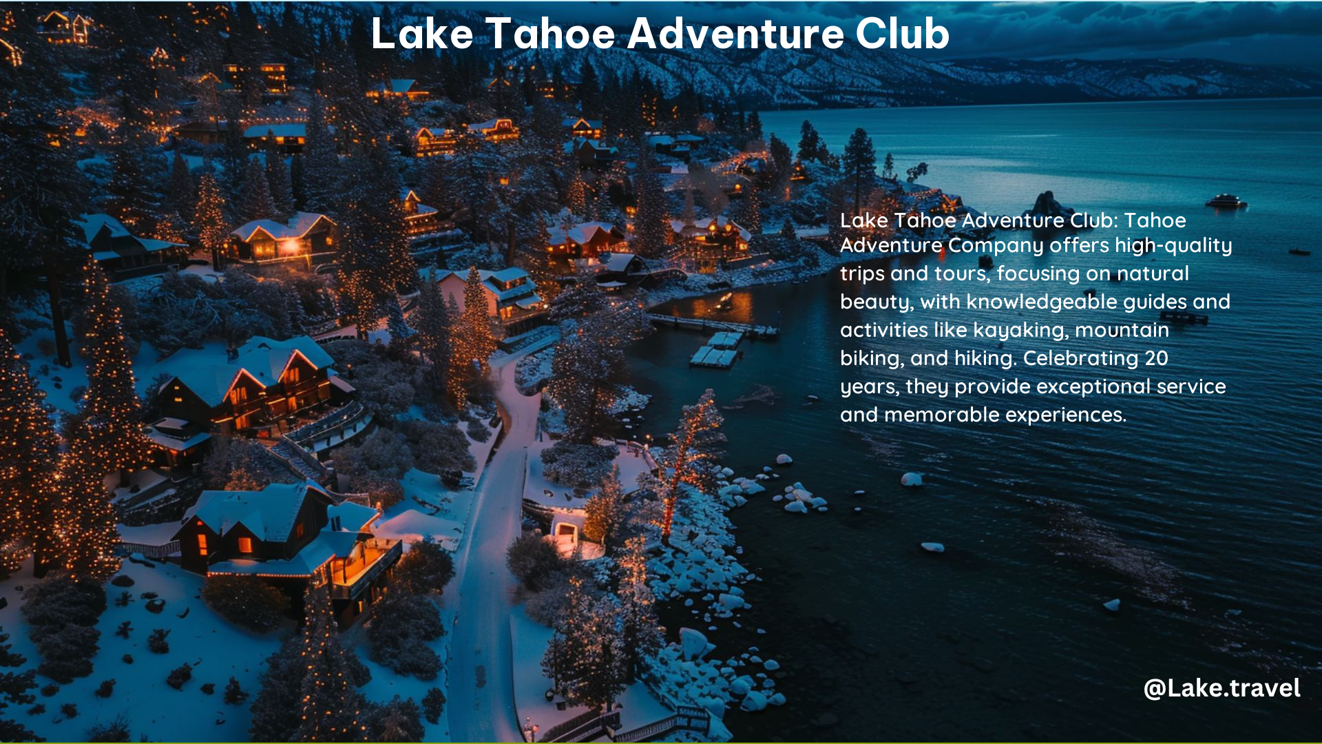 Lake Tahoe Adventure Club