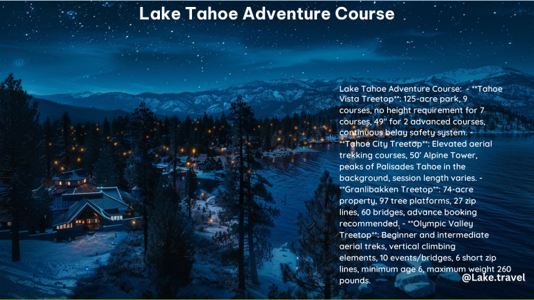 Lake Tahoe Adventure Course