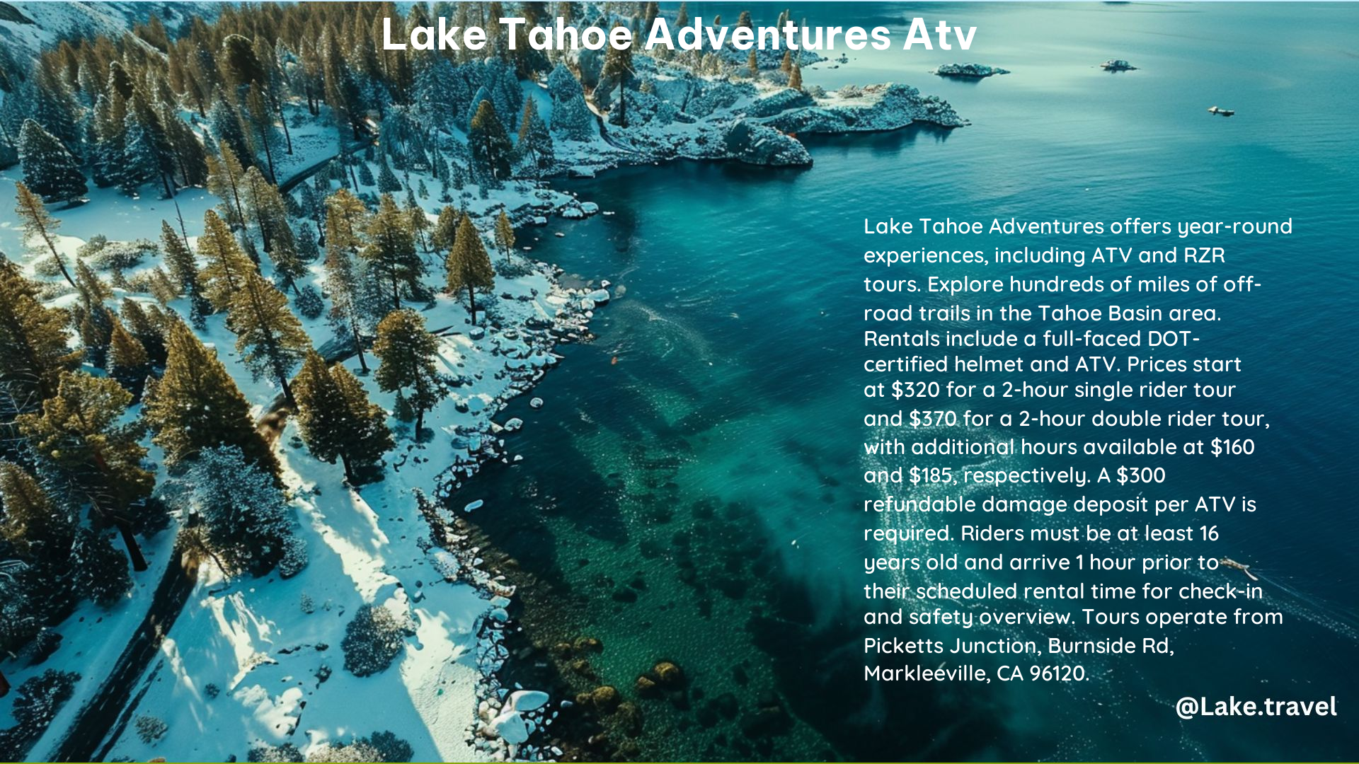 Lake Tahoe Adventures ATV