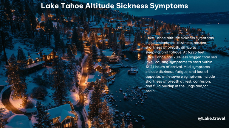 Lake Tahoe Altitude Sickness Symptoms