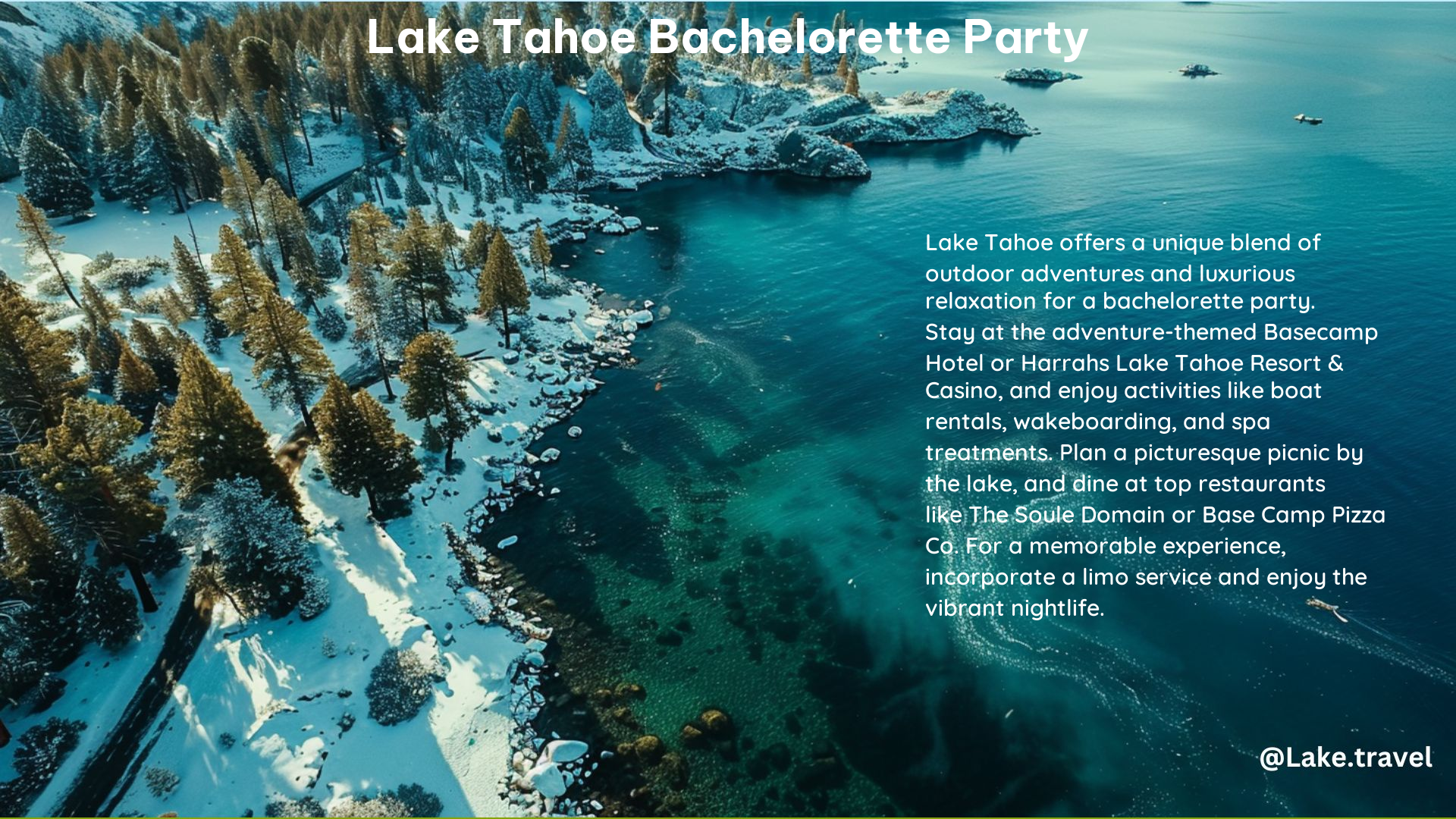 Lake Tahoe Bachelorette Party