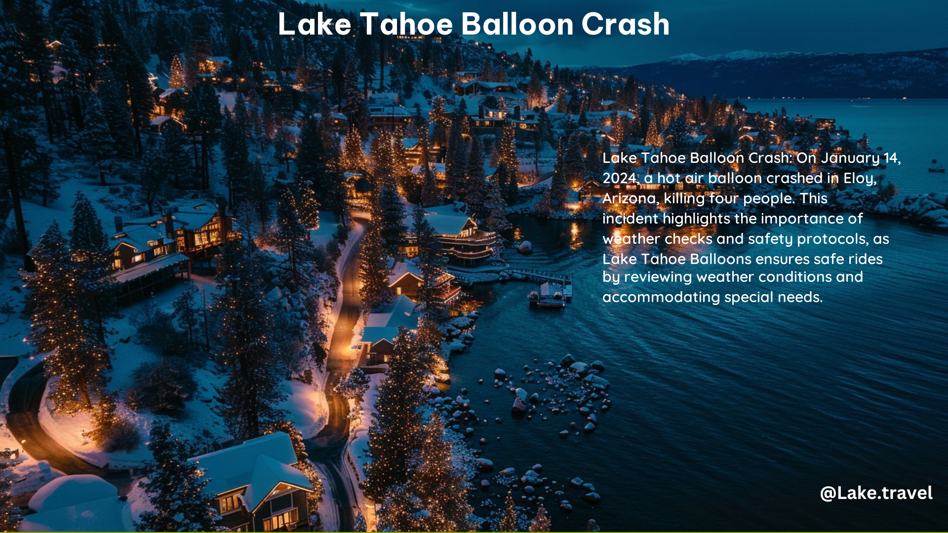 Lake Tahoe Balloon Crash