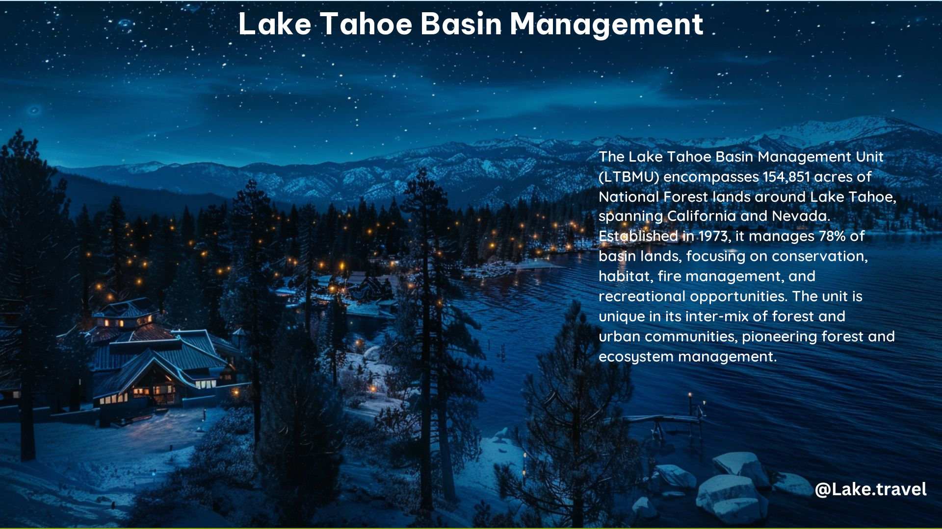 Lake Tahoe Basin Management