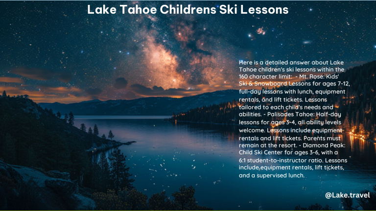 Lake Tahoe Childrens Ski Lessons