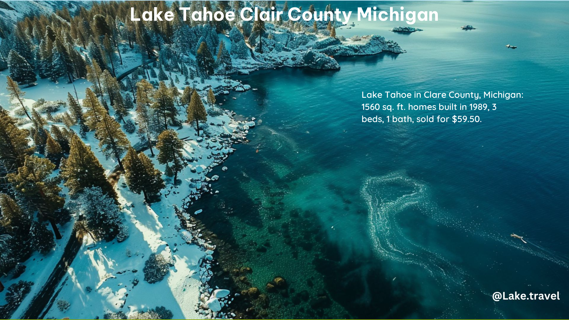 Lake Tahoe Clair County Michigan