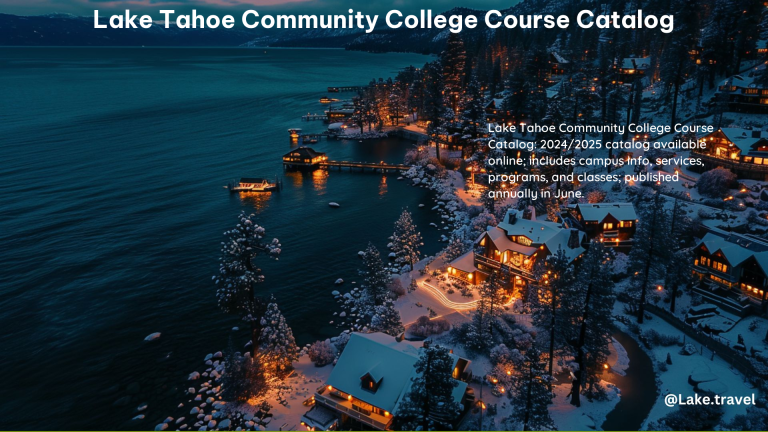 Lake Tahoe Community College Course Catalog