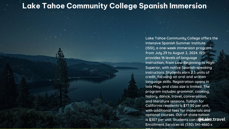 Lake Tahoe Community College Spanish Immersion