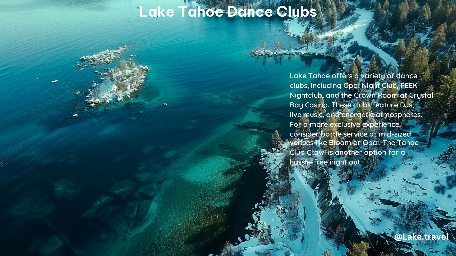 Lake Tahoe Dance Clubs