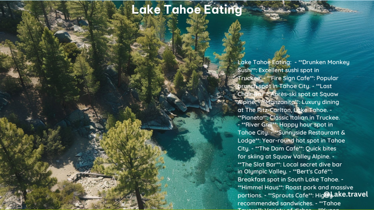 Lake Tahoe Eating