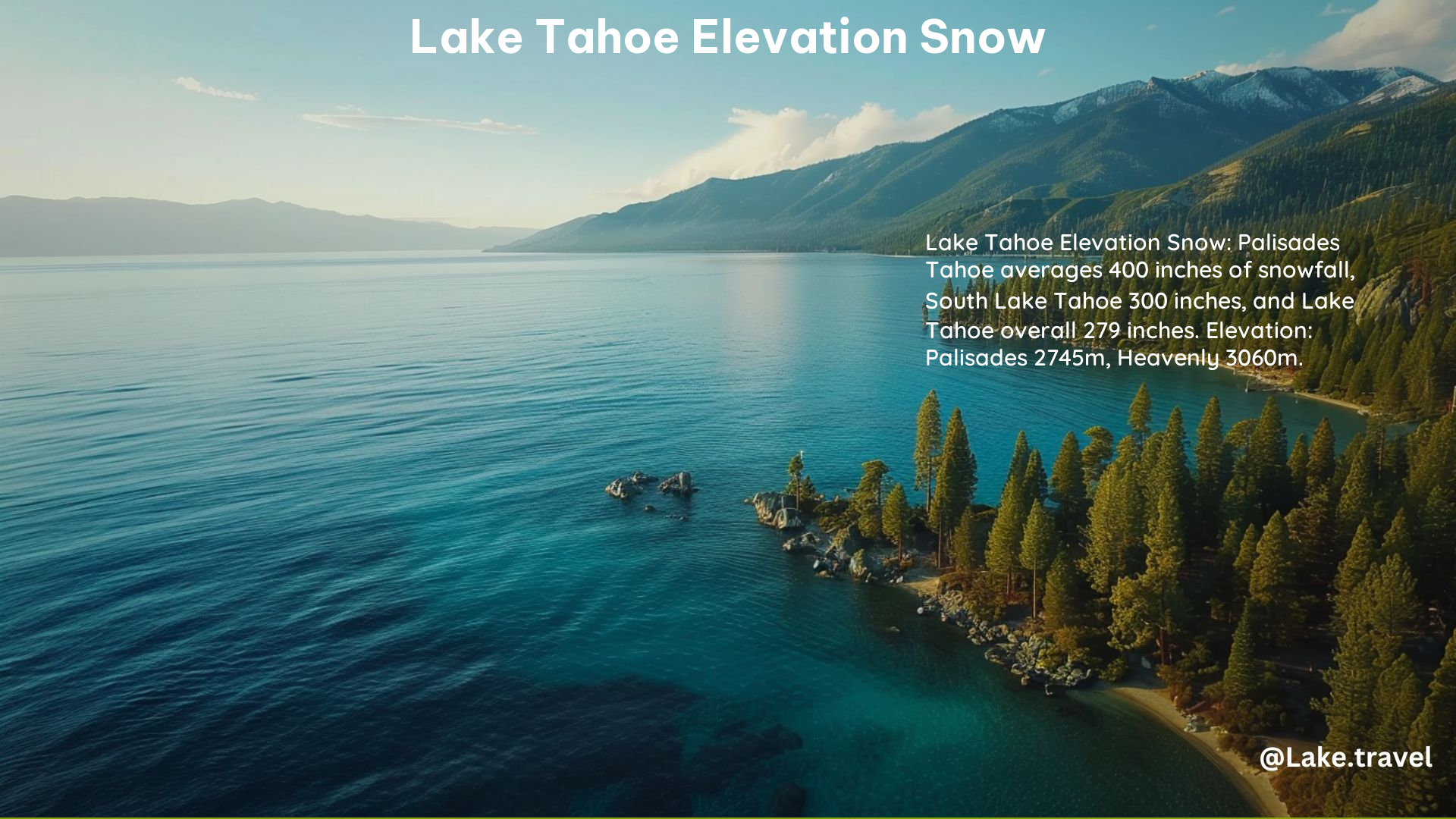 Lake Tahoe Elevation Snow