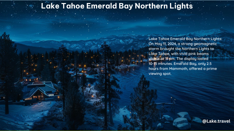 Lake Tahoe Emerald Bay Northern Lights