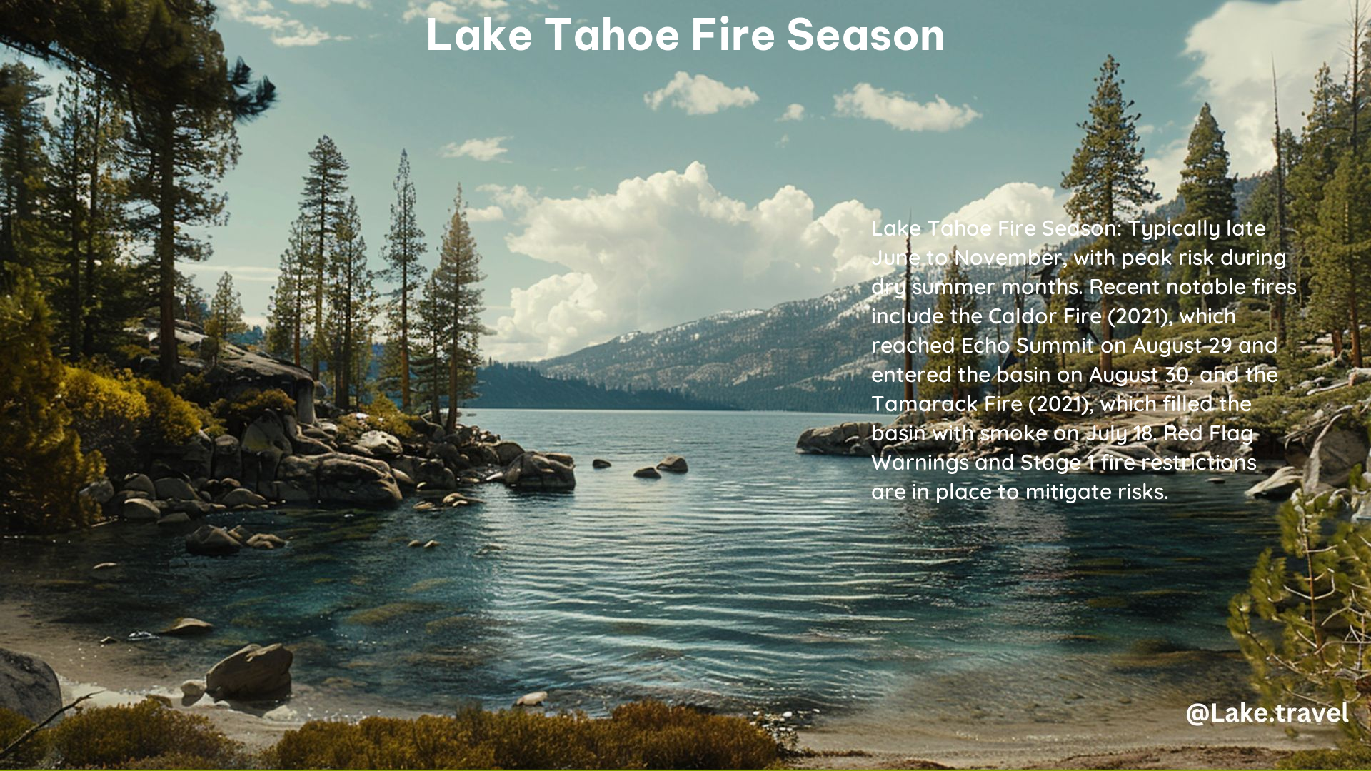 Lake Tahoe Fire Season