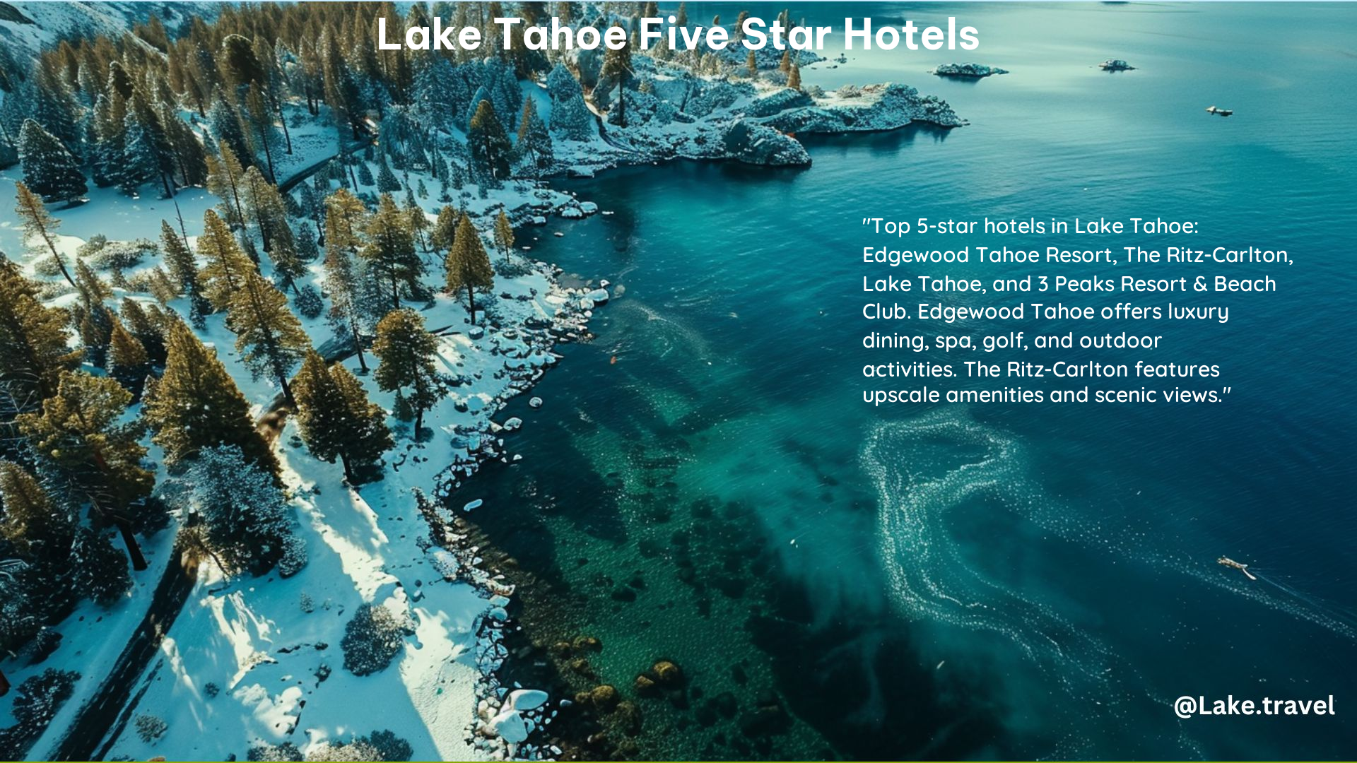 Lake Tahoe Five Star Hotels