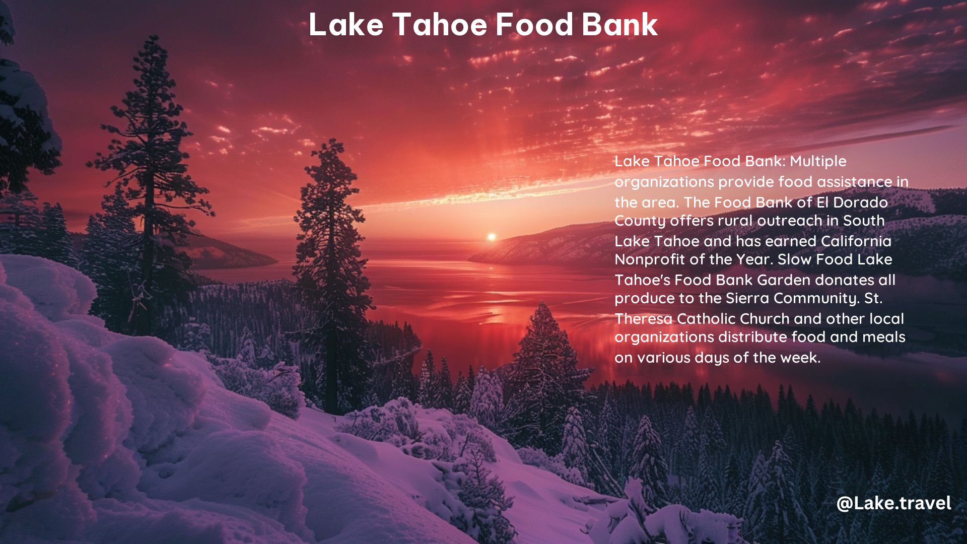 Lake Tahoe Food Bank