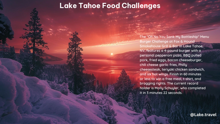 Lake Tahoe Food Challenges