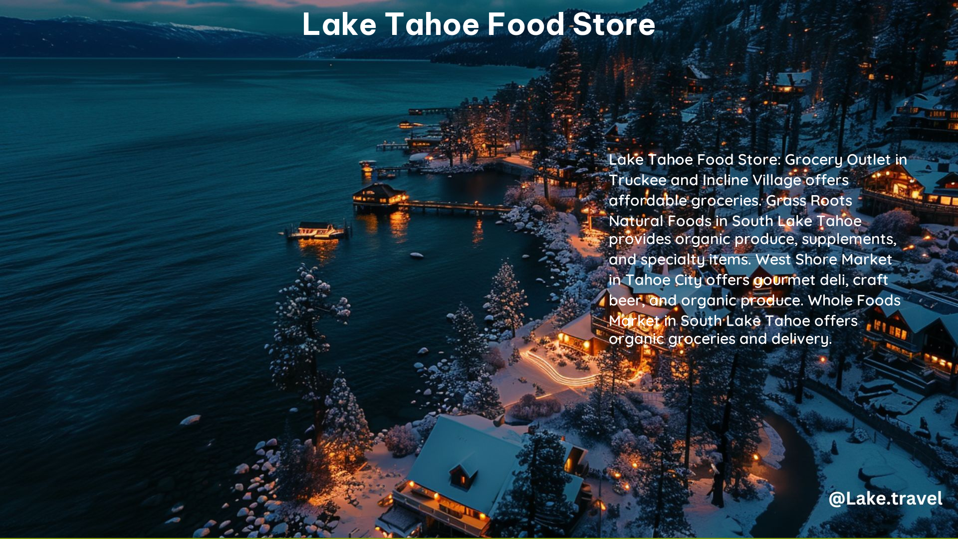 Lake Tahoe Food Store