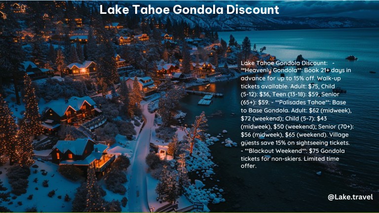 Lake Tahoe Gondola Discount