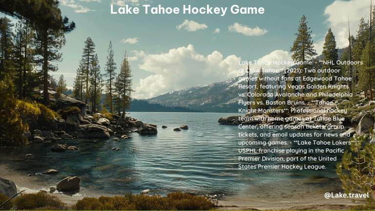 Lake Tahoe Hockey Game