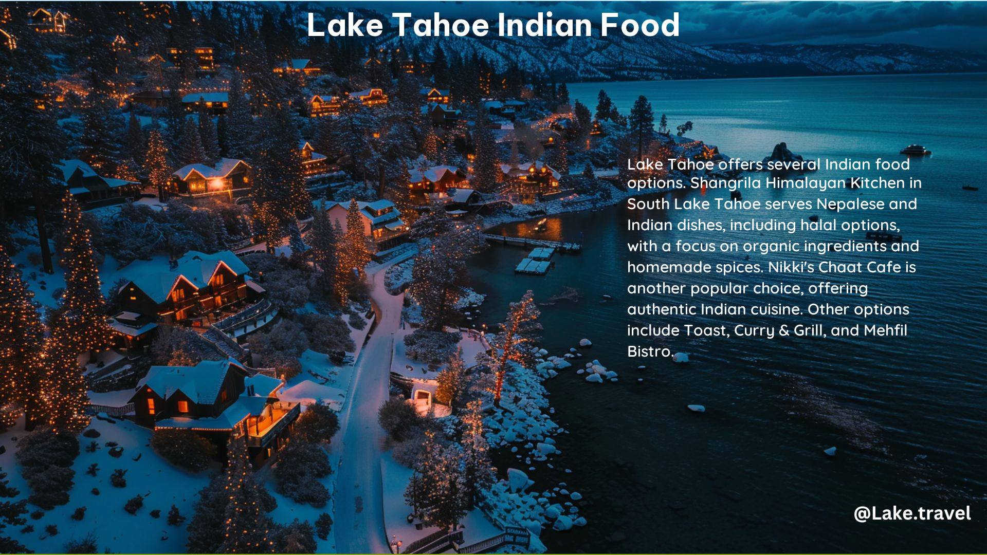 Lake Tahoe Indian Food